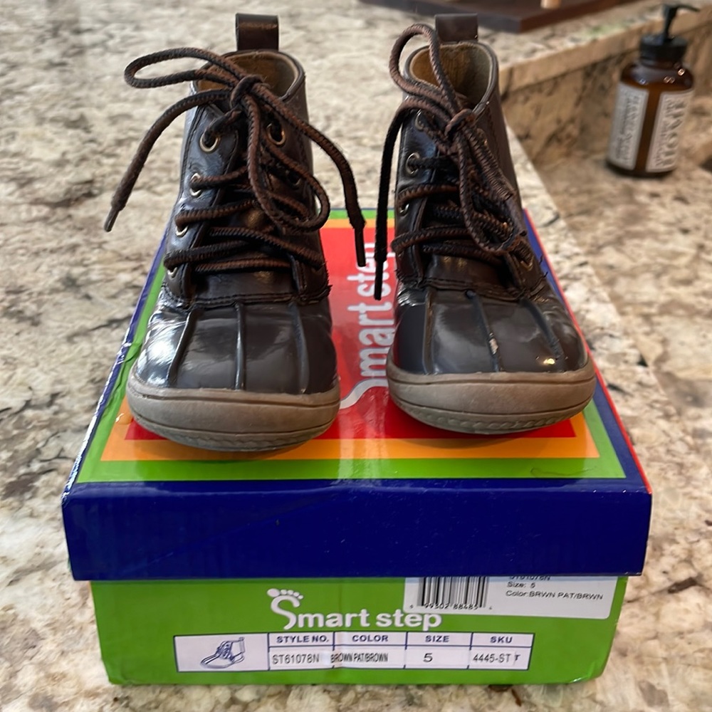 Smart Step Brown Toddler Boots Size 5 Unisex